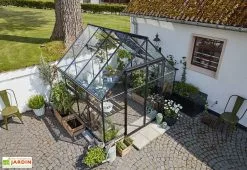 Halls Serre De Jardin En Aluminium Et Verre Trempé Qube 88 (6,6 M²) -Jardinage Soldes serre jardin aluminium verre trempe qube 88 66m 3