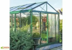 Lams Serre De Jardin En Aluminium Et Verre Trempé Supra 16,7 M²