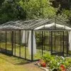 Lams Serre De Jardin En Aluminium Et Verre Trempé Supra 28,6 M² -Jardinage Soldes serre jardin aluminium verre trempe supra 286m
