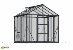 Canopia Serre De Jardin En Aluminium Et Polycarbonate Glory 6 M² - Grise -Jardinage Soldes serre jardin glory 6m2 palram canopia