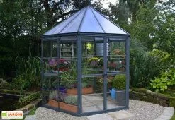 Canopia Serre De Jardin Hexagonale Aluminium/Polycarbonate Oasis 3,8 M²