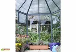 Canopia Serre De Jardin Hexagonale Aluminium/Polycarbonate Oasis 3,8 M² -Jardinage Soldes serre jardin hexagonale aluminium polycarbonate oasis 6 1 m 8