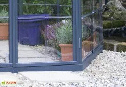 Canopia Serre De Jardin Hexagonale Aluminium/polycarbonate Oasis 8 M² - Grise -Jardinage Soldes serre jardin hexagonale aluminium polycarbonate oasis 8 m 1