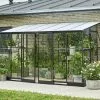 Halls Serre De Jardin Adossée En Verre Trempé Qube Lean-to 612 – 7,1 M² -Jardinage Soldes serre jardin murale verre halls qube