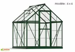 Serre De Jardin Polycarbonate Harmony Palram - Canopia Verte -Jardinage Soldes serre jardin palram canopia harmony green 6x6 1
