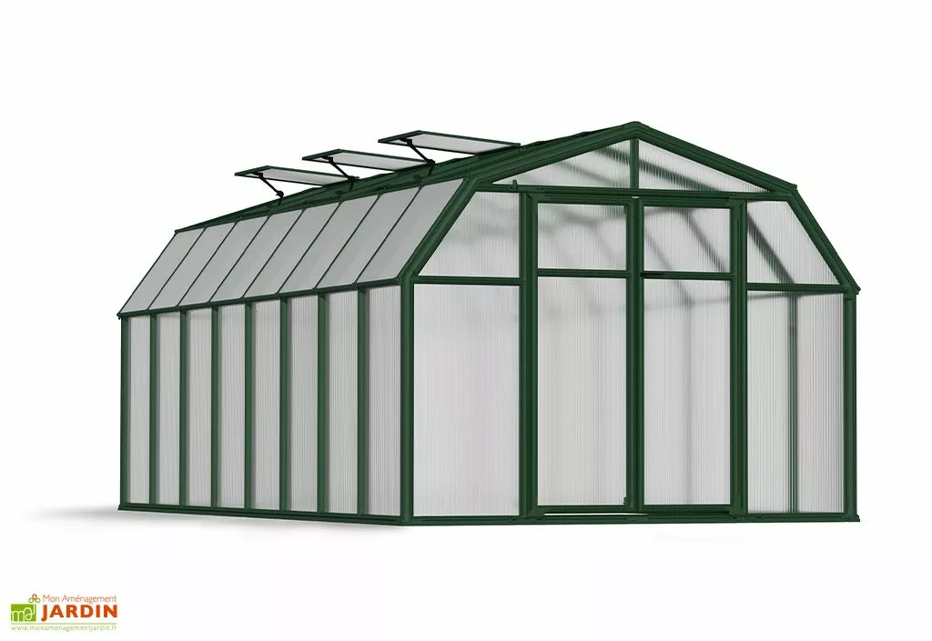 Canopia Serre De Jardin Polycarbonate Et PVC 5 X 2,5 M – Hobby Gardener 8x16 4 Canopia Serre De Jardin Polycarbonate Et PVC 5 X 2,5 M – Hobby Gardener 8x16 – Image 2