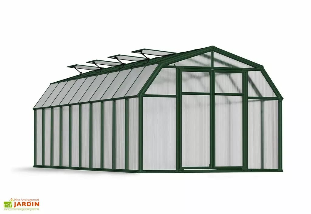 Canopia Serre De Jardin Polycarbonate Et PVC 6,5 X 2,5 M – Hobby Gardener 8x20 4 Canopia Serre De Jardin Polycarbonate Et PVC 6,5 X 2,5 M – Hobby Gardener 8x20 – Image 2