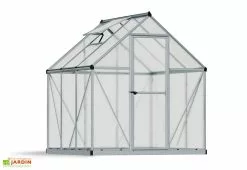 Canopia Serre De Jardin Grise Polycarbonate Aluminium 2 X 2 M – Mythos 6x6 -Jardinage Soldes serre jardin palram canopia mythos 6x6 1