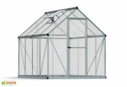 Canopia Serre De Jardin Grise Polycarbonate Aluminium 2,5 X 2 M – Mythos 6x8 -Jardinage Soldes serre jardin palram canopia mythos 6x8 2