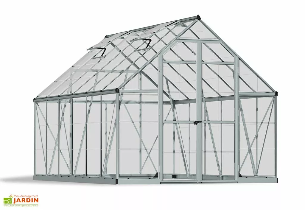 Canopia Serre De Jardin En Aluminium Et Polycarbonate Octave 9 M² 6 Canopia Serre De Jardin En Aluminium Et Polycarbonate Octave 9 M² – Image 4