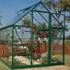 Serre De Jardin Polycarbonate Harmony Palram - Canopia Verte -Jardinage Soldes serre jardin polycarbonate aluminium green palram harmony 6x6 2