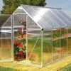 Canopia Serre De Jardin Grise Polycarbonate Aluminium 3 X 2 M – Mythos 6x10 -Jardinage Soldes serre jardin polycarbonate aluminium gris mythos palram 3x2m 3