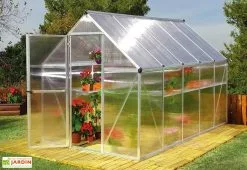 Canopia Serre De Jardin Grise Polycarbonate Aluminium 3 X 2 M – Mythos 6x10