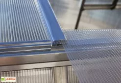 Canopia Serre De Jardin Grise Polycarbonate Aluminium 3 X 2 M – Mythos 6x10 -Jardinage Soldes serre jardin polycarbonate aluminium gris mythos palram silver 1 2