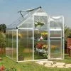 Canopia Serre De Jardin Grise Polycarbonate Aluminium 2 X 2 M – Mythos 6x6 -Jardinage Soldes serre jardin polycarbonate aluminium grise 2m mythos 6x6 palram 1