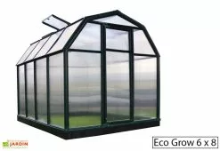 Canopia Serre De Jardin Verte Polycarbonate Et PVC – Eco Grow -Jardinage Soldes serre jardin polycarbonate palram ecogrow 6x8 1