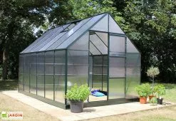 Halls Serre De Jardin En Aluminium Et Polycarbonate Universal 128 – 9,9 M² -Jardinage Soldes serre jardin polycarbonate universal 128 vert