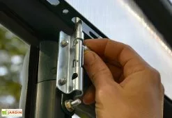 Canopia Serre De Jardin Polycarbonate Et PVC 2,5 X 2,5 M – Grand Gardener 8x8 -Jardinage Soldes serre jardin pvc vert polycarbonate transparent grand gardener 1 3