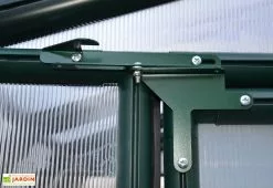 Canopia Serre De Jardin Polycarbonate Et PVC 4 X 2,5 M – Hobby Gardener 8x12 -Jardinage Soldes serre jardin rion pvc vert polycarbonate hobby gardener 8x12 1