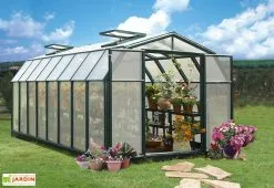 Canopia Serre De Jardin Polycarbonate Et PVC 5 X 2,5 M – Hobby Gardener 8x16