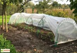 Tonneau Serre De Jardin Serre Chenille En Acier Et Polyéthylène 1,3 X 5 M