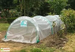 Tonneau Serre De Jardin Serre Chenille En Acier Et Polyéthylène 1,3 X 7,5 M