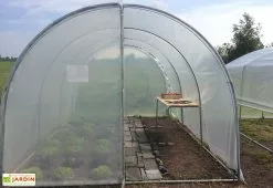 Serre Tunnel Tonneau En Polyéthylène 27 M² - Essentielle 9 X 3 M -Jardinage Soldes serre jardin tunnel essentielle tonneau 4 3