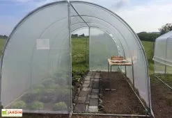 Serre Tunnel Tonneau Polyéthylène 13,5 M² - Essentielle 4,5 X 3 M