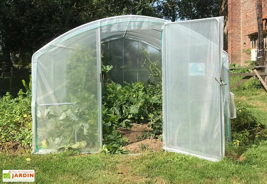 Serre Tunnel Tonneau En Polyéthylène 36 M² - 4 Saisons 12 X 3 M 5 Serre Tunnel Tonneau En Polyéthylène 36 M² - 4 Saisons 12 X 3 M – Image 3