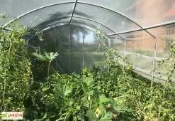 Serre Tunnel Tonneau En Polyéthylène 31,5 M² - 4 Saisons 10,5 X 3 M -Jardinage Soldes serre jardin tunnel polyethylene tonneau 4 saisons 3m 5