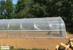 Serre Tunnel Tonneau En Polyéthylène 37,5 M² - 5ème Saison 7,5 X 5 M