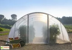 Bâche De Pignon Avant Côté Pour Serre De Jardin Tunnel Richel 4,5 -Jardinage Soldes serre jardin tunnel richel 450x450cm 1porte 2