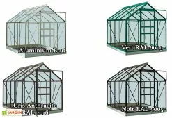 Acd Serre Jardin Aluminium Verre Ivy 5 M² – Plusieurs Coloris -Jardinage Soldes serre jardin verre aluminium ivy introgrow