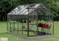 Acd Serre Jardin Aluminium Verre Lily 6,2 M² – Plusieurs Coloris -Jardinage Soldes serre jardin verre aluminium lily introgrow 1