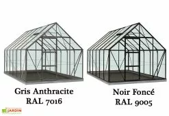 Acd Serre Jardin Aluminium Verre Oliver 9,9 M² – Plusieurs Coloris -Jardinage Soldes serre jardin verre aluminium oliver introgrow 1