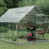 Acd Serre Jardin Aluminium Verre Oliver 9,9 M² – Plusieurs Coloris -Jardinage Soldes serre jardin verre aluminium oliver introgrow 3