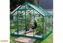 Serre De Jardin En Verre Trempé Lams 8,3 M² - Carvi Vert
