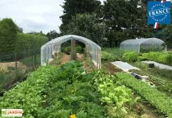 Serre à Tomate En Acier Et Polyéthylène Tonneau -Jardinage Soldes serre tomate cabriolet