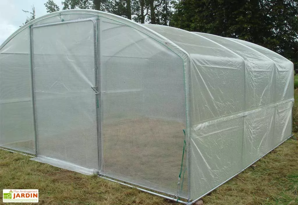 Serre Tunnel Tonneau En Polyéthylène 24 M² - 4 Saisons 6 X 4 M 4 Serre Tunnel Tonneau En Polyéthylène 24 M² - 4 Saisons 6 X 4 M – Image 2
