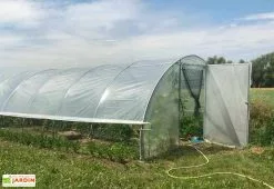 Serre Tunnel Tonneau En Polyéthylène 54 M² - Gothique 12 X 4,5 M