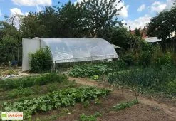 Serre Tunnel Tonneau En Polyéthylène 27 M² - Gothique 6 X 4,5 M