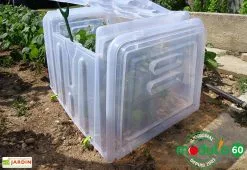 Modul'o Serre De Jardin Tunnel De Culture : Bases + Embouts + Piquets (79 X 59 X 50 Cm) -Jardinage Soldes serre tunnel jardin modulo 60 bases embouts piquets 2