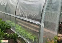 Serre Tunnel Tonneau En Polyéthylène 13,5 M² - Jardinière 4,5 X 3 M -Jardinage Soldes serre tunnel jardiniere tonneau polyethylene 3m details 1