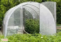 Serre Tunnel Tonneau En Polyéthylène 12 M² - Jardinière 4 X 3 M