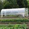 Serre Tunnel Tonneau En Polyéthylène 18 M² - Jardinière 6 X 3 M -Jardinage Soldes serre tunnel jardiniere tonneau polyethylene 6x3m
