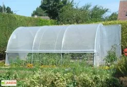 Serre Tunnel Tonneau En Polyéthylène 16,5 M² - Mini 4,5 X 3,7 M