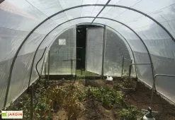 Serre Tunnel Tonneau En Polyéthylène 44 M² - Mini 12 X 3,7 M 5 Serre Tunnel Tonneau En Polyéthylène 44 M² - Mini 12 X 3,7 M -Jardinage Soldes serre tunnel mini tonneau polyethylene interieur 5