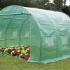 Habrita Serre De Jardin Tunnel 3x3m En Polyéthylène Vert Renforcé 1 Habrita Serre De Jardin Tunnel 3x3m En Polyéthylène Vert Renforcé -Jardinage Soldes serre tunnel polyethylene habrita 3