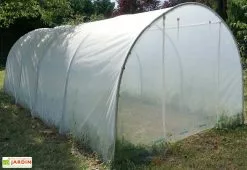 Serre De Jardin Tunnel Richel En Polyéthylène 2 X 180 µ - 2 Portes Zippées (18 M²) -Jardinage Soldes serre tunnel richel