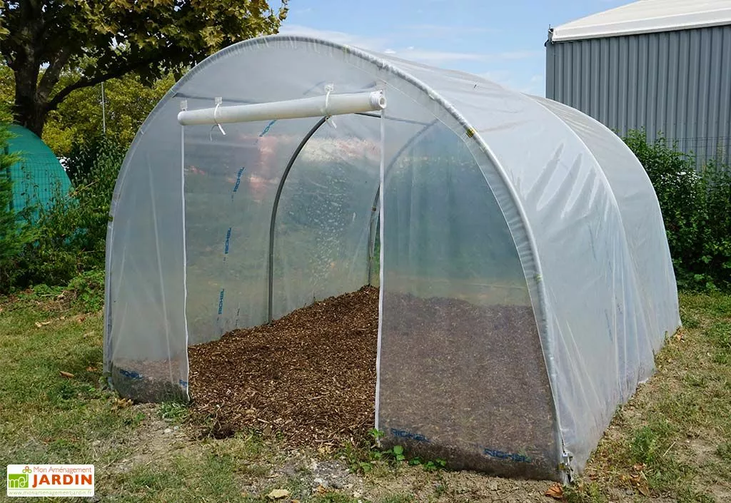 Serre Tunnel Richel En Polyéthylène 2 X 180 µ - 1 Porte Zippée (9 M²) 3 Serre Tunnel Richel En Polyéthylène 2 X 180 µ - 1 Porte Zippée (9 M²)